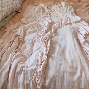 Beautiful peach cotton sun dress